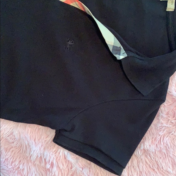 Black polo Burberry brand. No signs of wear. - Picture 4 of 6